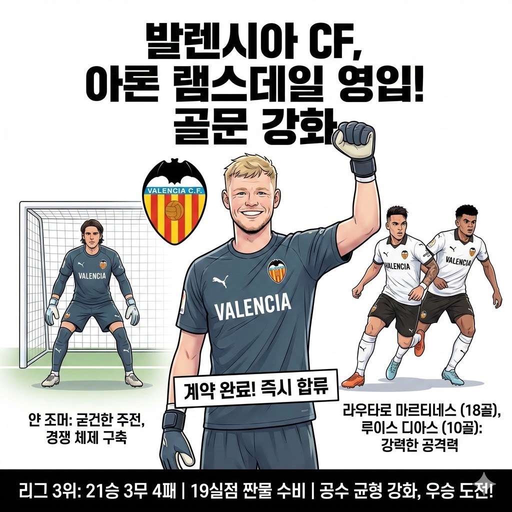 [속보] 발렌시아, 램스데일 영입! 우승 정조준